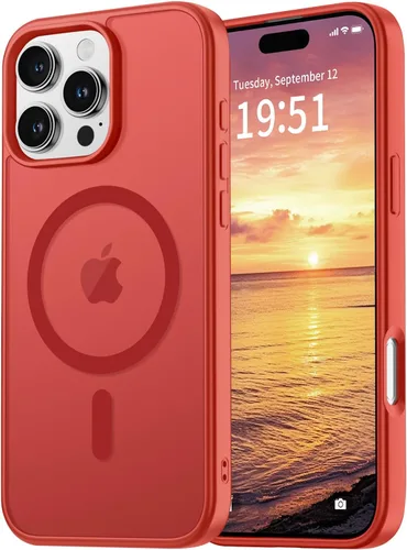 Miniatura 40 de vnnink para iPhone 12 y iPhone 12 Pro, funda de teléfono celular translúcida con protección contra caídas de grado militar, mate magnética