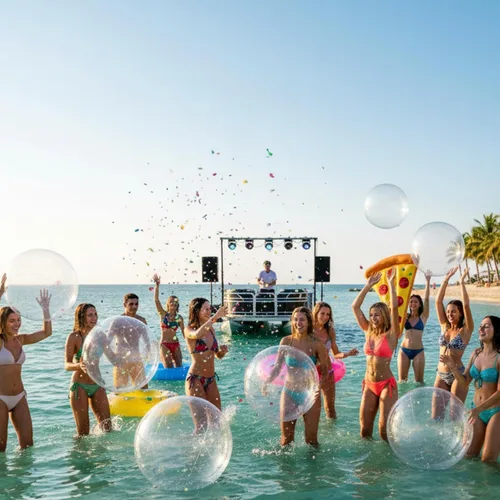 Miniatura 5 de Hungdao 12 Piezas Pelotas de Playa Inflables Transparentes a Granel de 16 Pulgadas 24 Pulgadas Bola de Ornamento de Caldero Burbujeante Transparente