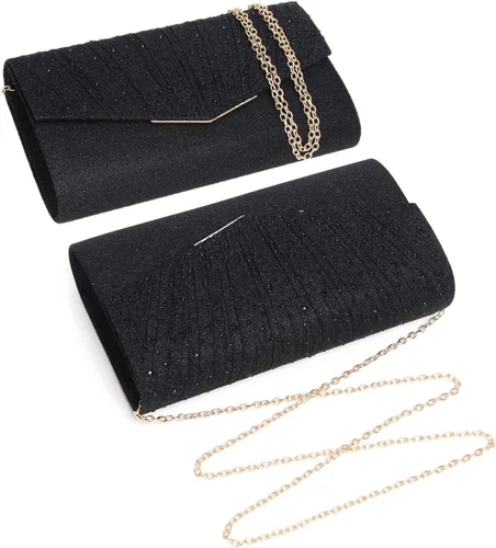 Miniatura 4 de Bolsos de noche para mujer, con lentejuelas y purpurina para mujer, bolso de mano brillante, bolso formal para boda, fiesta, baile de graduación