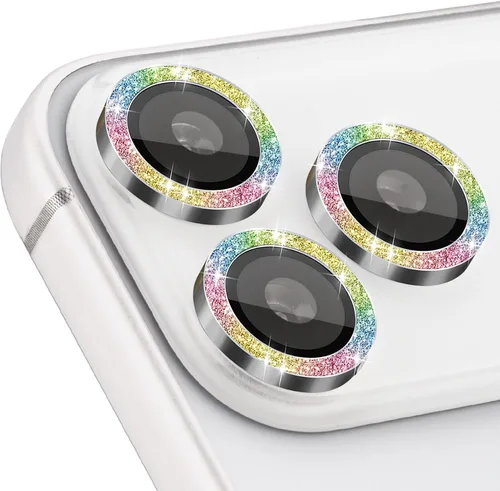 Miniatura 20 de Protector de Lente de Cámara para iPhone 17 Pro/17 Pro Max, Protector de Cámara de Vidrio Templado Individual con Bandeja de Instalación Compatible