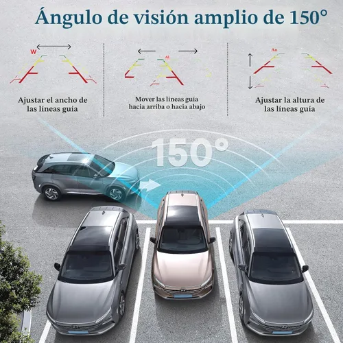 Miniatura 5 de Cámara de Copia de Seguridad con Fácil Instalación Plug-Play: Cámara de Visión Trasera HD 1080P Sin Retraso, Impermeable - Visión Nocturna Clara