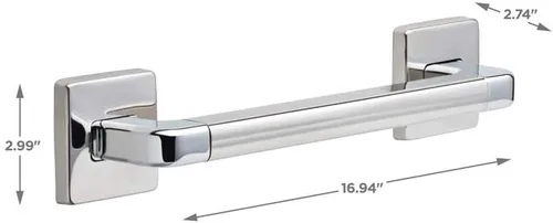 Miniatura 2 de DELTA FAUCET 41912 - Barra de agarre angular moderna, 12 pulgadas, cromo pulido