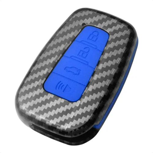 Miniatura 10 de Funda inteligente para llavero compatible con Toyota Corolla Hatchback C-HR Prius RAV4 3 botones de entrada sin llave, accesorios de control remoto