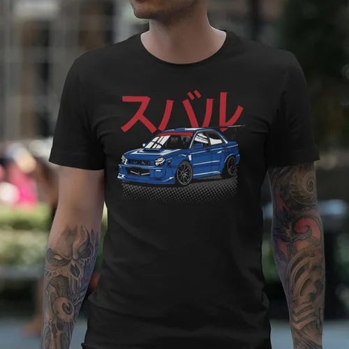 Miniatura 9 de Subie Generation Cars - Camiseta de manga corta para adultos, mecánico japonés de carreras, regalo para amantes de los automóviles, entusiastas