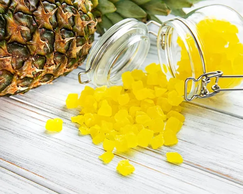 Miniatura 4 de Piña seca en cubitos, 5 libras, cruda, vegana, endulzada, sin sulfatar, a granel, ideal para uso culinario y hornear