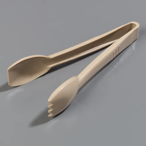 Miniatura 7 de Carlisle FoodService Products 460906 Pinza para ensalada Carly, pinza para ensalada de 22,9 cm, color beige, paquete de 12