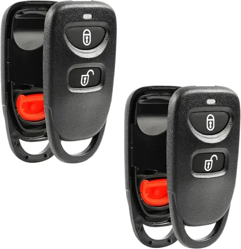 Funda para llavero sin llave para Hyundai Accent Elantra Tucson Kia Rio Sorento Soul Spectra Sportage Tucson, juego de 2