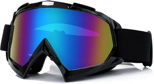 Miniatura 15 de AVV Gafas de motocicleta para hombres y mujeres – Gafas de motocross ATV resistentes al viento, gafas anti UV todoterreno para montar MTB Motocross