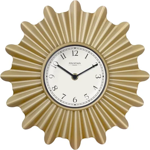 Miniatura 7 de Reloj de pared moderno de mediados de siglo de 12 pulgadas, reloj de pared de metal Starburst decorativo para sala de estar, decoración de cocina