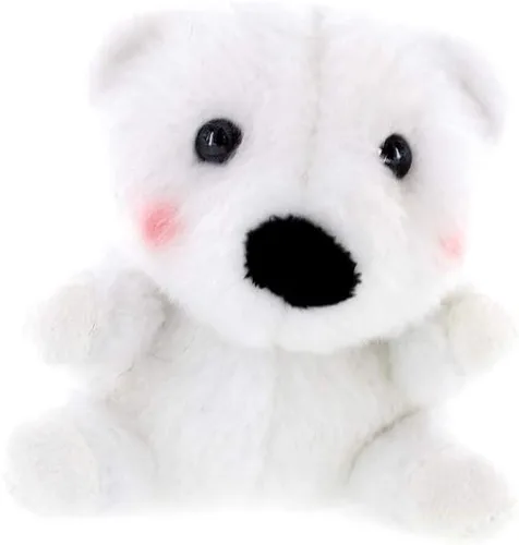 Miniatura 6 de Plushland Bola de Nieve Animal de Peluche con Cremallera Animales de Peluche Lindos Surtido de Juguetes Blandos para Novia, Familiares y Amigos
