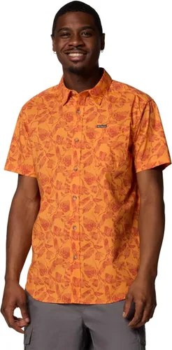 Miniatura 31 de Columbia - Camisa de manga corta para hombre Rapid Rivers con estampado, con cómodo elástico Colegial Navy Outback