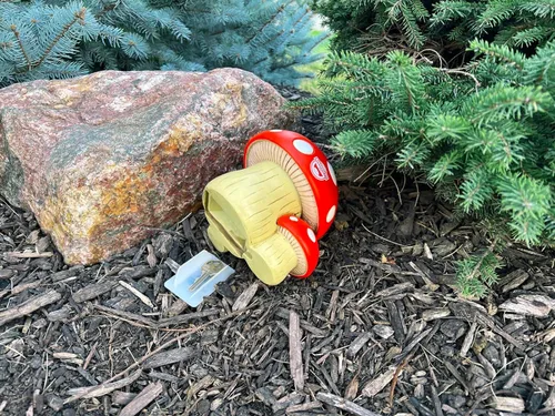 Miniatura 7 de Ocultador de hongos para exteriores, resistente a la intemperie, soporte de repuesto secreto para uso en patio y jardín, decoración decorativa