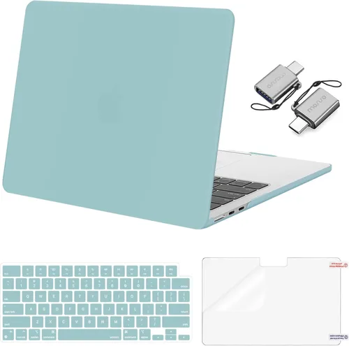 Miniatura 16 de Mosiso Funda para MacBook Air de 13 y 13.6 pulgadas, 2024, 2023 y 2022, M3 A3113, M2 A2681, Touch ID, carcasa rígida, cubierta de teclado, protector