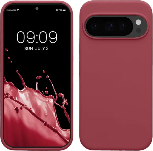 Miniatura 766 de kwmobile Funda Compatible con Google Pixel 6 Pro - Funda de teléfono de silicona TPU con acabado suave - Azul Arrecife