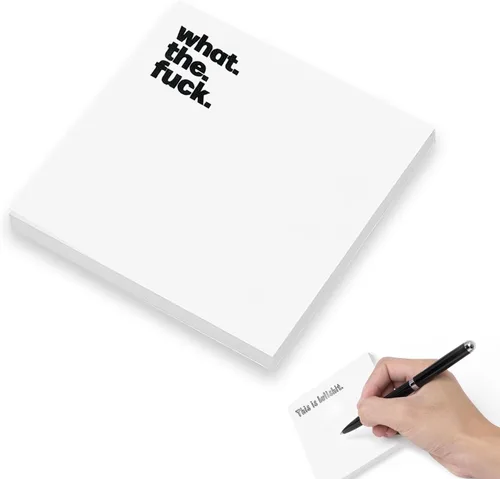 Miniatura 6 de Notas adhesivas de regalo divertidas, súper pegajosas y desgarrables para follar esto y fuck off, suministros de oficina descarados (3 piezas)