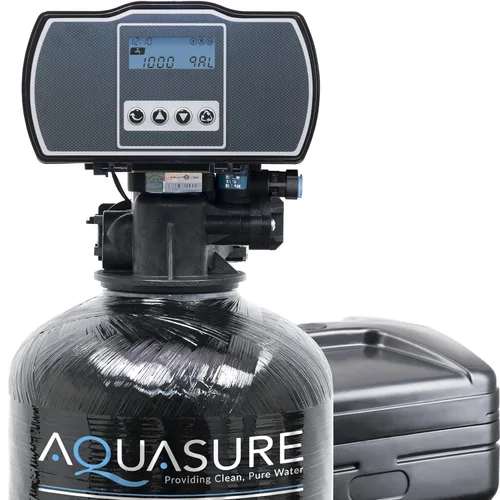 Aquasure Harmony Series - Suavizador de agua para toda la casa de 32,000 granos con cabezal de control digital automático medido de alto rendimiento