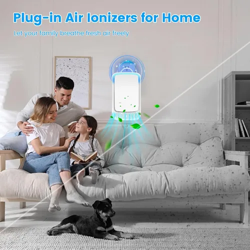 Miniatura 4 de Paquete de 4 purificadores de aire enchufables para el hogar, mini purificador de aire iónico para habitaciones pequeñas, ionizadores de aire