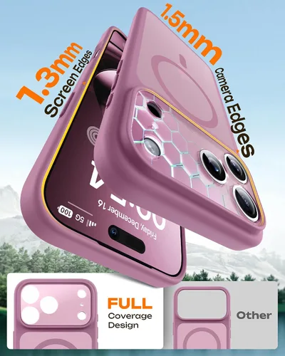 Miniatura 452 de TOCOL Funda para iPhone 11, compatible con Magsafe, protección completa de cámara, imanes integrados, protección contra caídas, funda translúcida