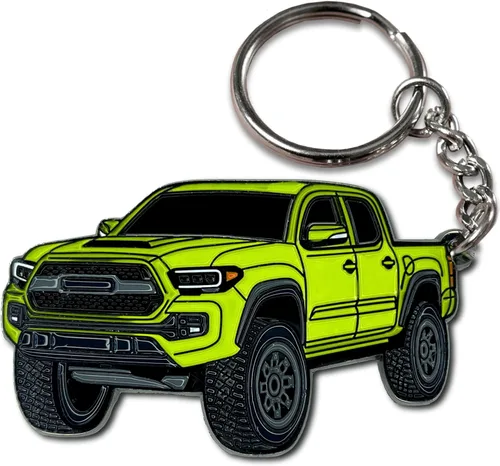 Miniatura 10 de Llavero Tacoma – Accesorios Tacoma 2016-2022 mods 2023 2024 Cool Key Chain Fob Cover 3ª generación Toy Truck Quicksand