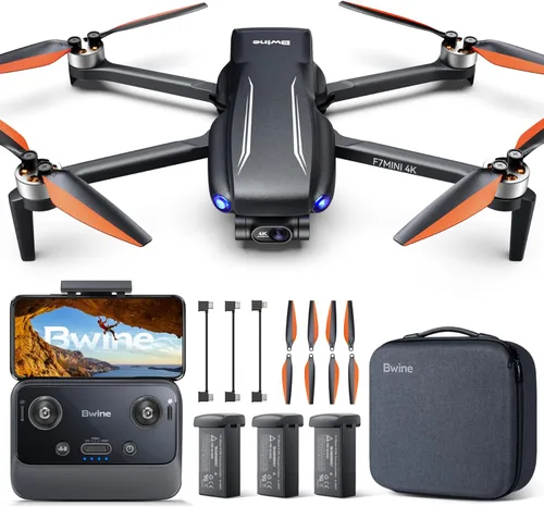 Bwine F7MINI - Drones con cámara para adultos con video 4K y foto 8K, cardán EIS de 3 ejes, 96 minutos, 249 g exento de FAA, transmisión de más de 6