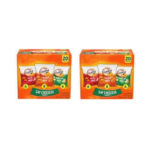 Miniatura 13 de Goldfish Galletas de Queso Cheddar, Galletas de Snack Horneadas, Paquetes de Snack de 1 onza para Llevar, Caja de 20