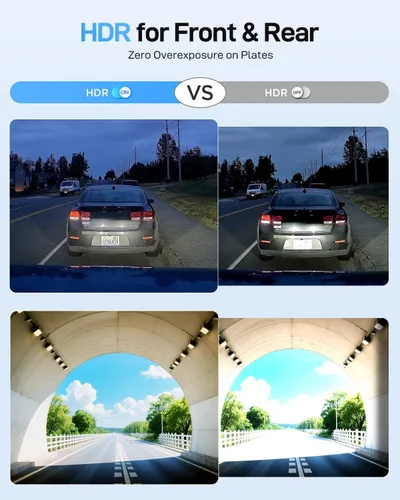 Miniatura 5 de VIOFO A229 Ultra 2CH Dual 4K Dash Cam frontal y trasera, sensores STARVIS 2 IMX678 dobles y 2 canales 4K HDR, Wi-Fi de 5 GHz más rápido y cámara