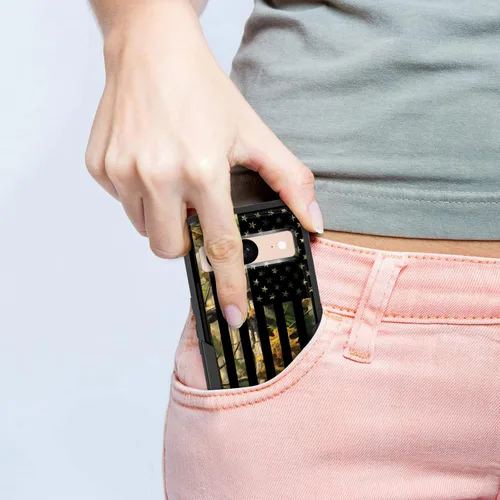 Miniatura 5 de Funda para Pixel 6A, funda híbrida de doble capa resistente a prueba de golpes de policarbonato duro de silicona suave TPU para Google Pixel 6A
