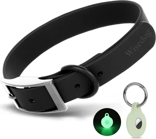 Miniatura 16 de Wisedog Collar de perro impermeable: ajuste múltiple de 7 a 23.6 pulgadas, correa recubierta de goma suave, fácil de limpiar, para perros pequeños