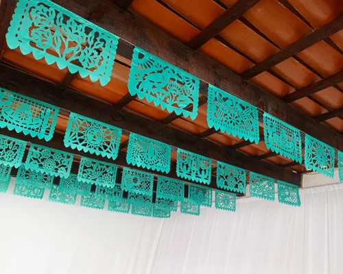 Miniatura 11 de Cartel de papel picado dorado – Cartel de papel picado dorado mate con purpurina para fiestas, bodas, despedidas de soltera, compromiso, baby