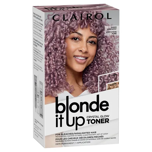 Miniatura 12 de Clairol Blonde It Up Crystal Glow Toners - Tinte semipermanente para el cabello, color perla luminoso, sin amoníaco, añade tonos nacarados a tonos