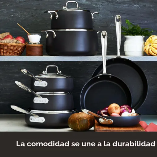 Miniatura 3 de All-Clad HA1 Asador Antiadherente Anodizado Duro y Parrilla Antiadherente 13x16 Pulgadas Apto para Horno y Asador hasta 500F Bandeja para Asar