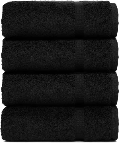 Miniatura 83 de Colección de calidad de hotel y spa, altamente absorbente y de secado rápido, 100% algodón turco, 750+ GSM, toallas ecológicas, toallas con borde