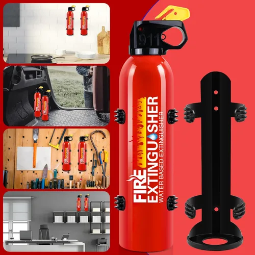 Miniatura 8 de Extintor de incendios mejorado para el hogar, paquete de 4 extintores de incendios de automóvil con soporte, extintores de incendios de cocina