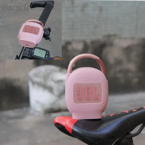 Miniatura 5 de Hermitshell Funda de transporte de silicona de repuesto para JBL Clip 4 - Mini altavoz Bluetooth portátil (rosa 2)