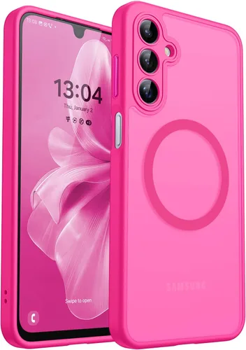 Miniatura 22 de CANSHN Funda diseñada para Samsung Galaxy A16-5G [protección completa de la cámara] [compatible con Magsafe] funda protectora trasera translúcida