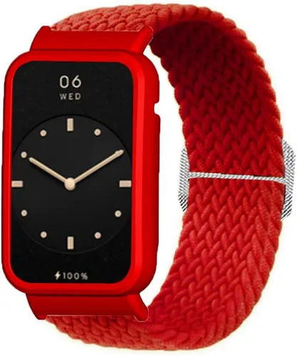 Miniatura 15 de Senter Correa de repuesto de liberación rápida de nailon suave para Huawei Band 7 pro Smart Watch Naranja