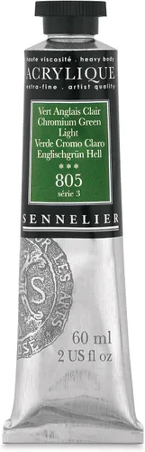 Sennelier Acrílico para artistas extrafinos, 2.0 fl oz, luz verde cromo S3