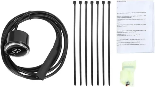 Miniatura 4 de Indicador de engranaje redondo de motocicleta para Kawasaki Versys 650 1000 Er6n Er6f Ninja300 z250 z800 Z1000 Ecu Plug LED pantalla digital Azul