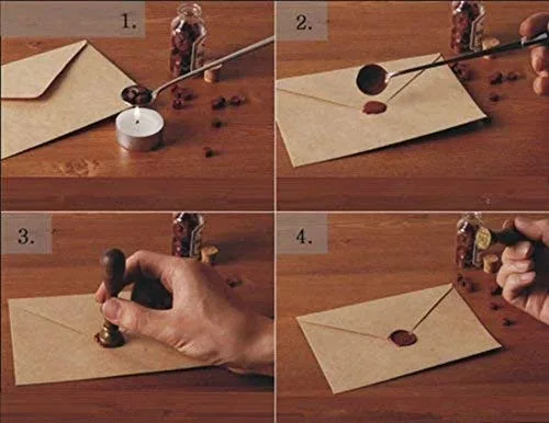 Miniatura 6 de Retro Star Pentagram Símbolo puntiagudo de 5 estrellas Sello de cera cómic Sello de sello de invitación de boda Tarjeta de Navidad Envoltura de vino