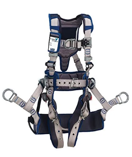 3M DBI-SALA 1112589 ExoFit STRATA, parte trasera de aluminio, anillos en D delanteros y laterales, correas de pierna TB con almohadilla y cinturón