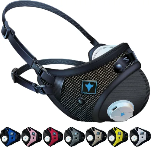 RZ Mask RZM3 - Patented Dust Mask w/ 99.8% Carbon Filtration, Anti Fogging, 360° Seal with 3 Straps, 50% Better Breathability Negro