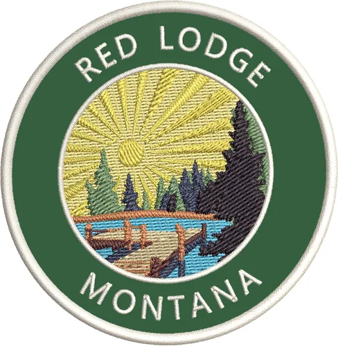 Miniatura 5 de Lake Dock - Red Lodge - Montana - Parche decorativo bordado de 3.5 pulgadas, para planchar o coser, para vacaciones, aventura, tema novedoso