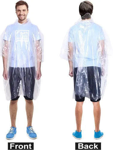 Miniatura 4 de INNOCHEER - Ponchos de lluvia para la familia, paquete de 12, impermeable desechable de emergencia para niños y adultos, camping, senderismo al aire