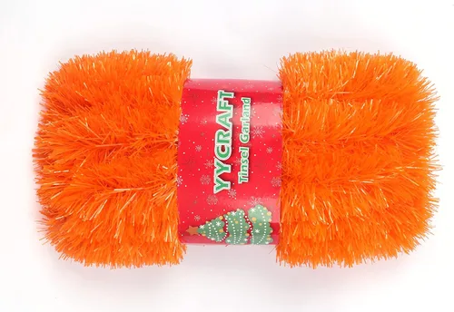 Miniatura 8 de YYCRAFT 15 yardas (45 pies) de longitud comercial Guirnalda de oropel de lámina gruesa para Navidad Decoraciones clásicas de Navidad (Negro)