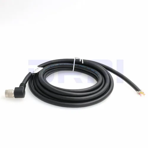 Miniatura 2 de Hirose de ángulo recto 12Pin hembra HR10A-10P-12S a Leadwires Cable de E/S para cámara Basler Aviator GigE (1M)