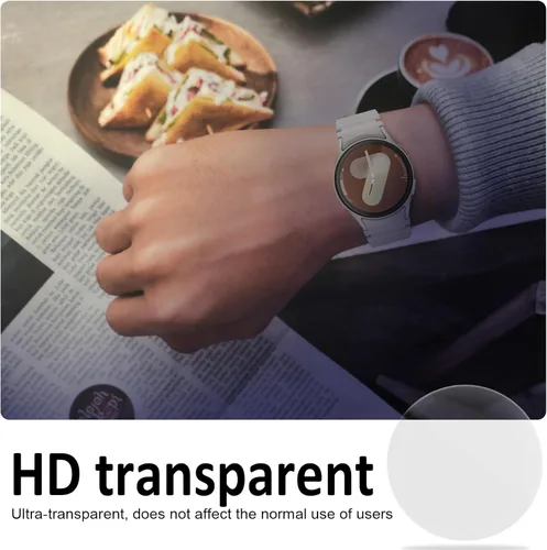 Miniatura 5 de SPGUARD Paquete de 4 protectores de pantalla para Samsung Galaxy Watch 7 de 1.575 pulgadas (1.575 in), película transparente de vidrio templado