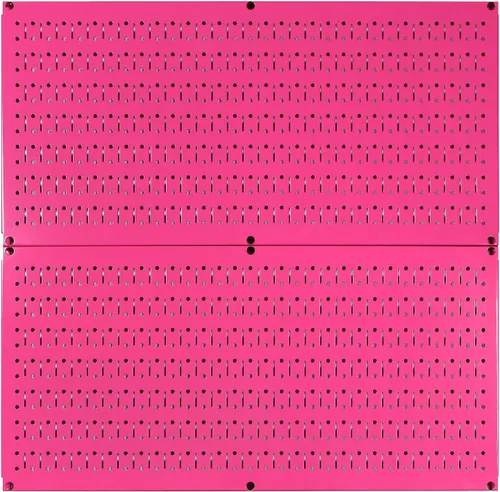 Miniatura 18 de Tablero horizontal para herramientas de garaje para pared, dos tablas de 32 pulgadas de ancho x 16 pulgadas de alto, fáciles de instalar Metálico