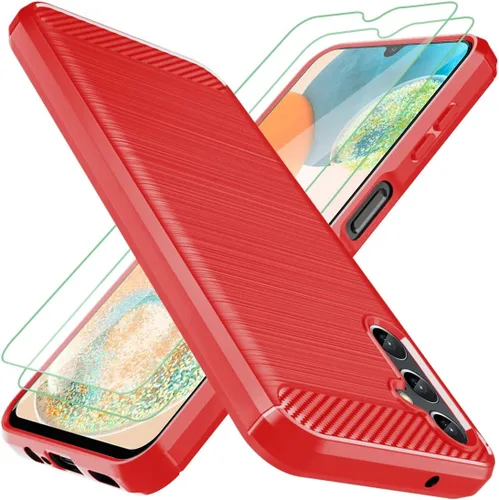 Miniatura 8 de Osophter Funda para Galaxy A14 5G, Samsung Galaxy A14 5G Funda con protector de pantalla de absorción de golpes Flexible TPU Caucho Protector
