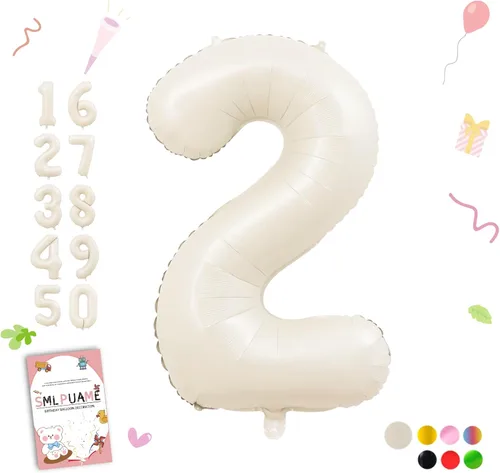 Miniatura 129 de Globos de números de 40 pulgadas del 0 al 9 dorados grandes del número 0, globos digitales para suministros de decoración de celebración de fiesta