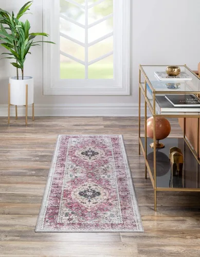 Miniatura 8 de Unique Loom Yara Collection - Alfombra de área Yash (2' x 3' Rectángulo, Lino Carbón/Beige)